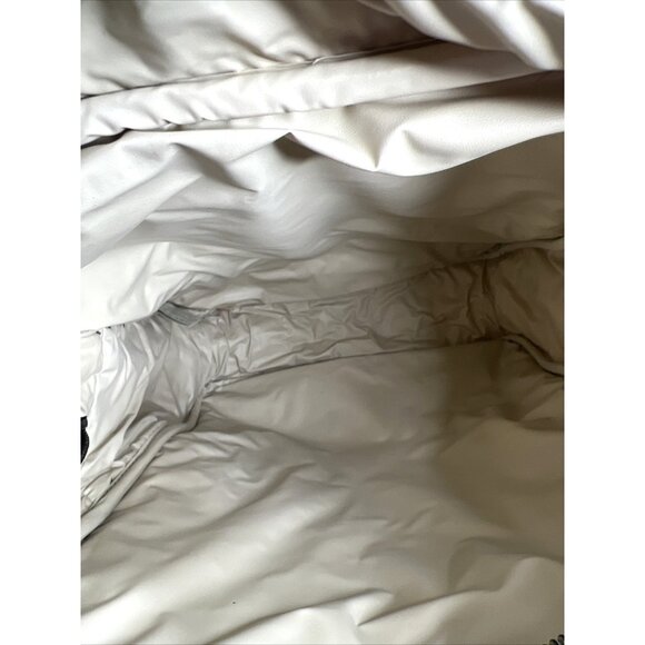 Calvin Klein Beige Canvas Crossbody Bag With Black Strap & Zipper - Picture 8 of 12